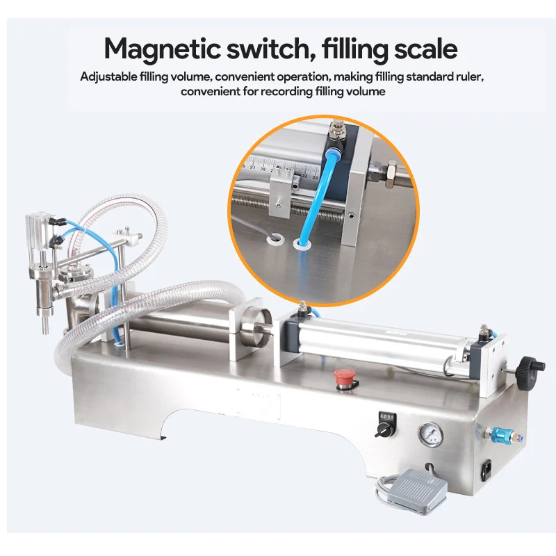 Semi-automatic Single Spray Filling Machine/Single Head Liquid Filling Machine 300ml/500ML/1000ML