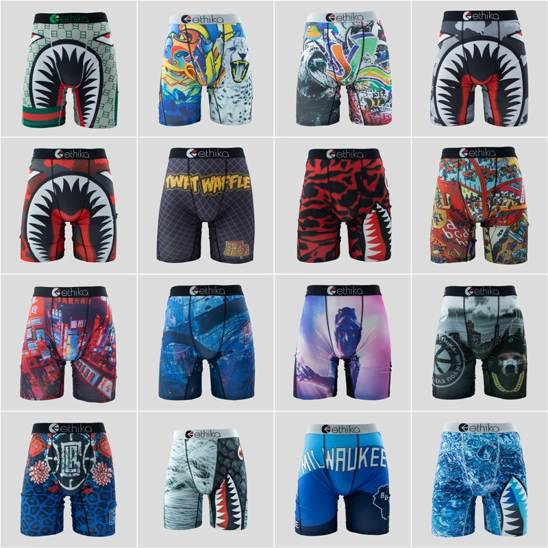 섹시한 남자 복서 팬티, 남성 란제리, 언더팬츠 복서 반바지, 플러스 사이즈 L-XXXL 남자 복서 브리프, 통기성 트렁크 