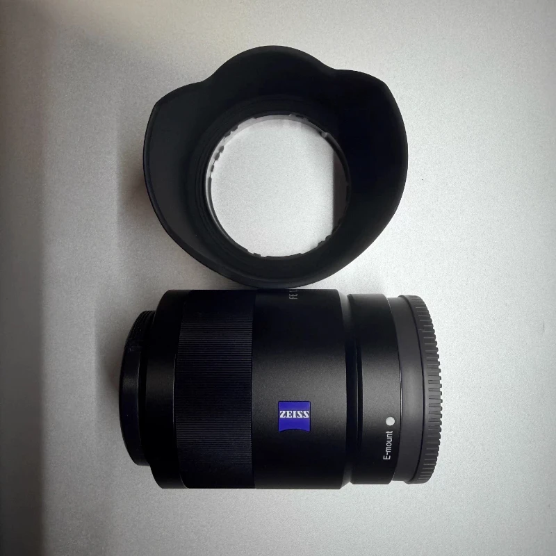95% 새 상품 FE 55mm F1.8 ZA 프라임 렌즈 풀프레임 자동 초점 렌즈 ( A7, A9 시리즈용)