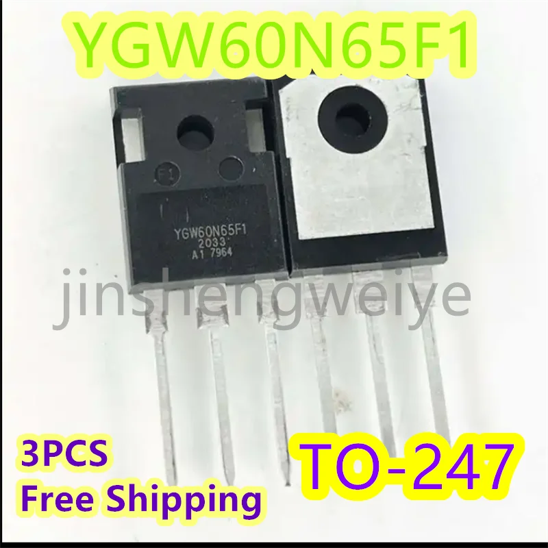 

3PCS Free Shipping YGW60N65F1 60N65T1 Straight TO-247 Inverter Welder IGBT Single Tube 650V 60A Good Quality In Stock