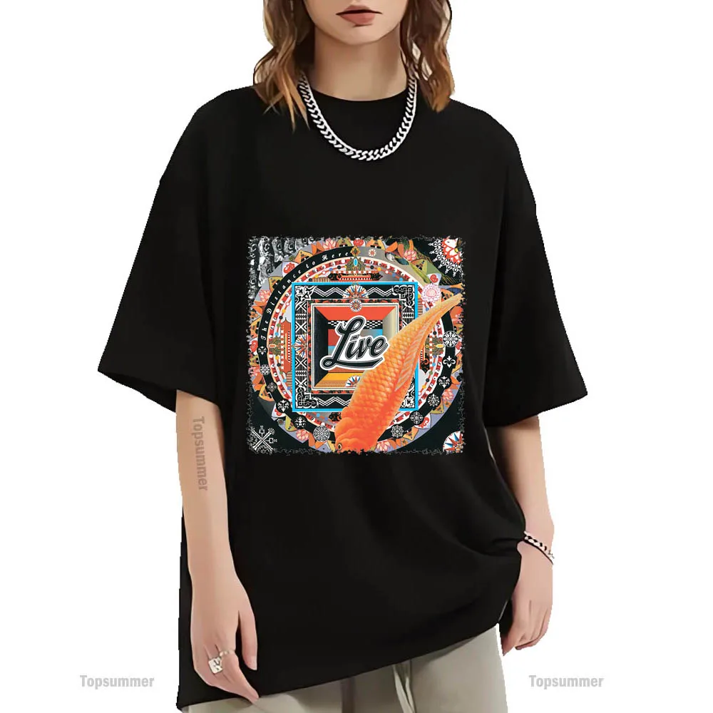 

The Distance to Here Album T-Shirt LIVE Tour T Shirt Women'S Rock Band Graphic Print Tshirt Men'S Oversized Tops Tees