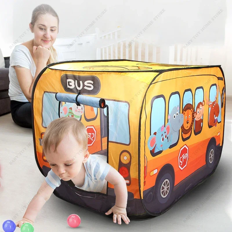 

Kids Pop Up Foldable Play Tent Indoor Outdoor Playhouse for Boys Girls Camping Beach Ocean Ball Pool Game House Toys