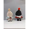 10cm Baby Clothes Little Joy Set Red and Green Cloak Printed Hooded jumpsuit New Year Cotton Doll Clothes in Stock 3