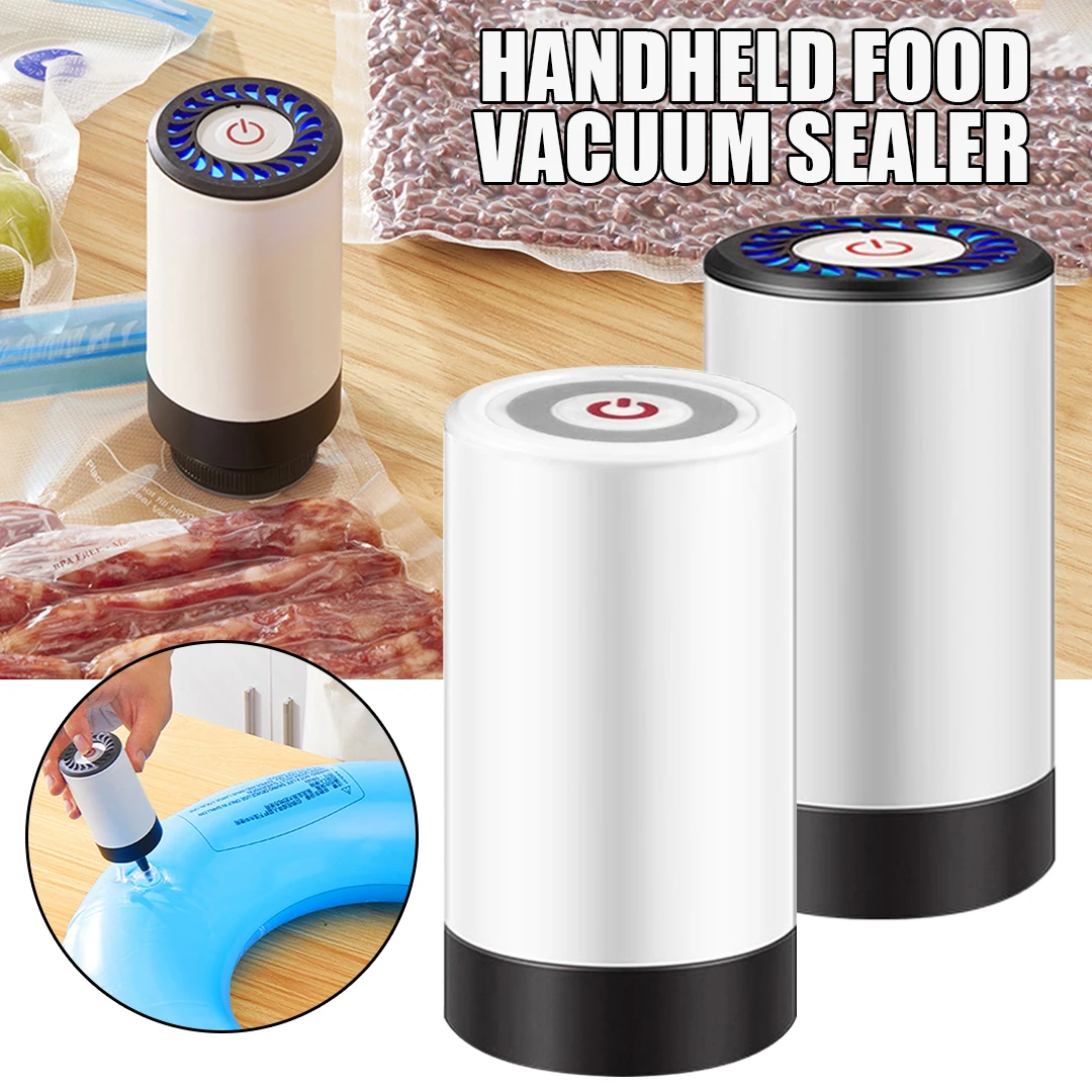 

Handheld Food Vacuum Sealer Packaging Machine Portable Mini Food Vacuum Pump Fresh Keeping Packer Device Reusable Kitchen Tools