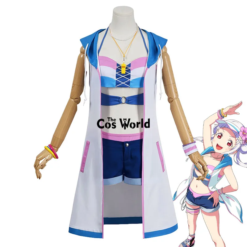 Love Live Liella Sunny Ocean Shibuya Kanon Tang Keke Arashi Chisato Heanna Sumire Swimwear Swimsuit Anime Cosplay Costumes Liella Ocean Cosplay Swimwear Set 11