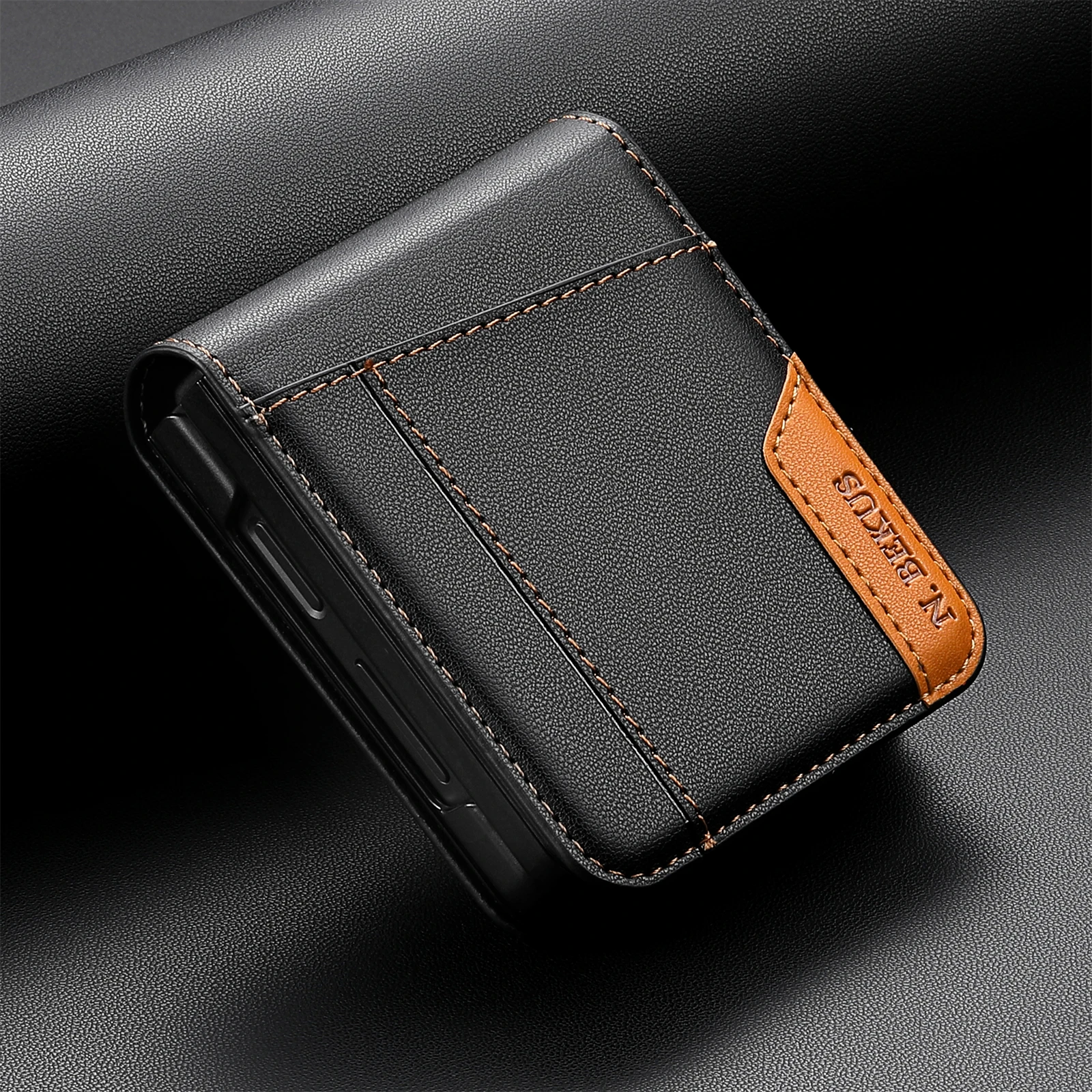 Premium Flip Leather Wallet Phone Case with Card Holder and Book Cover Design