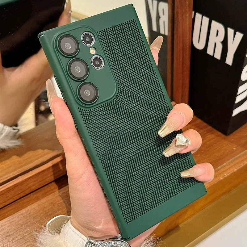 Breathable Mesh Heat Dissipation Cooling Slim Shockproof Phone Case