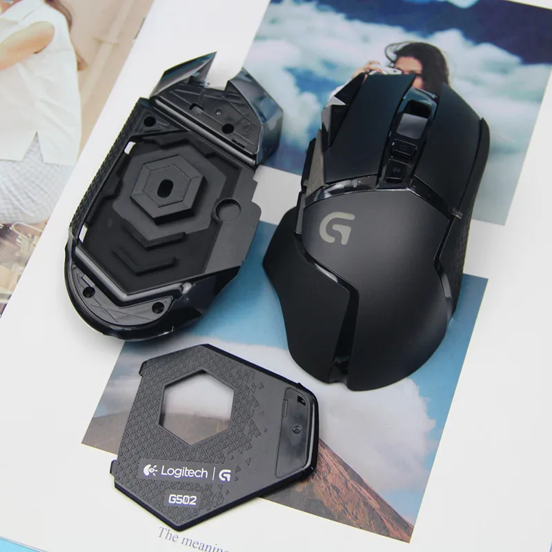 Compatible wired mouse G502hero pro shell KDA women's group version G402 upper shell and lower cover set replacement accessories