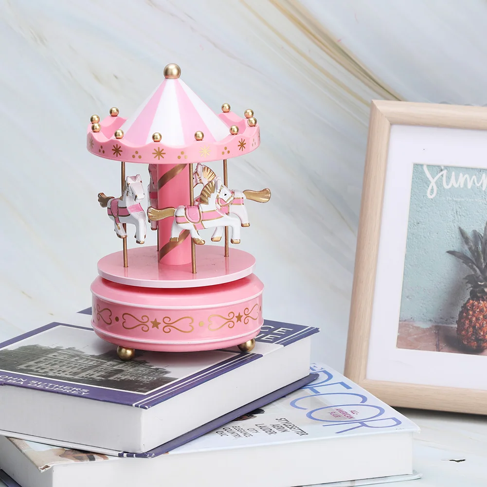 Merry-Go-Round Music Box Birthday Gift Christmas Wedding Decor