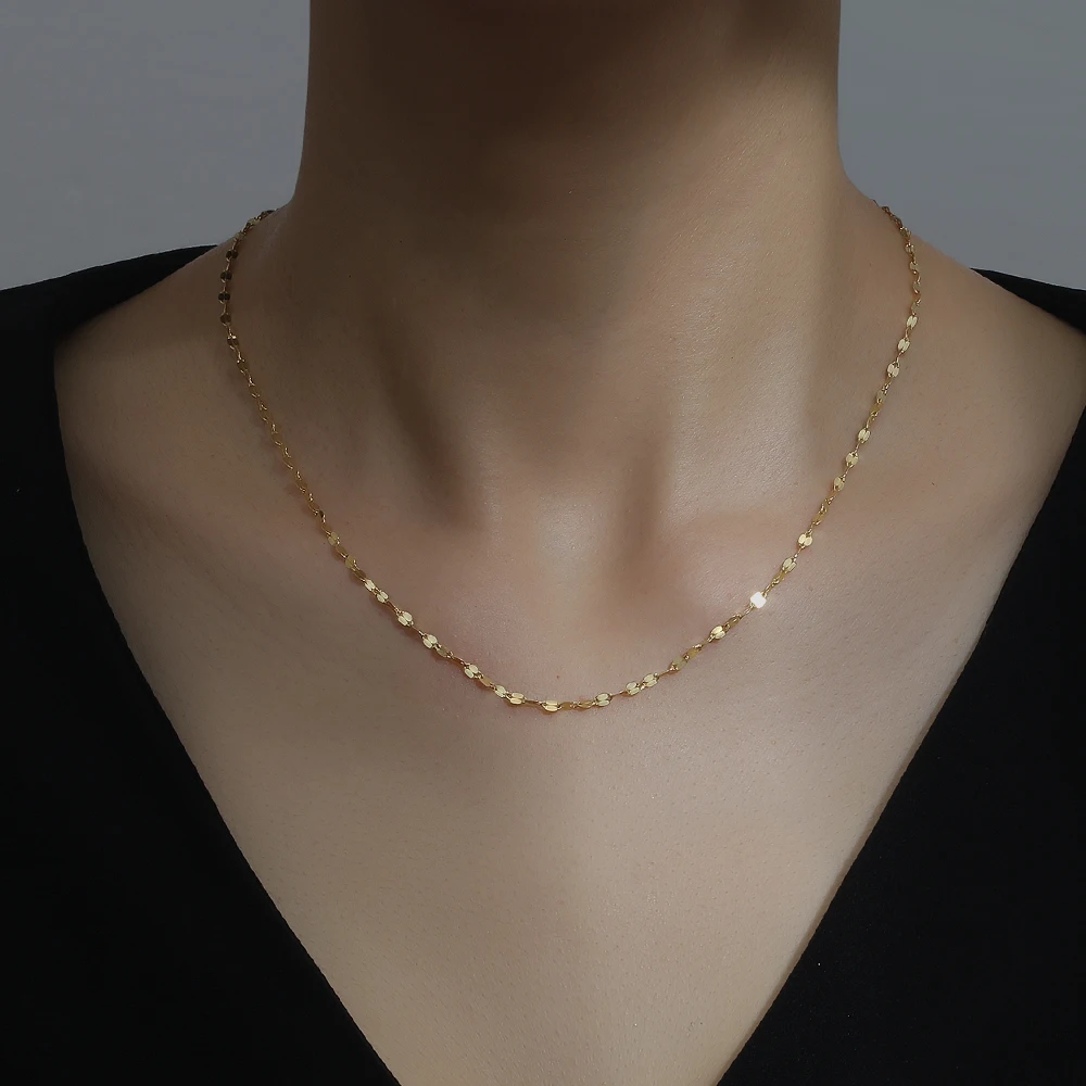 品質保証』優雅な満天の星のネックレス18 K金鎖骨チェーン3 100%純銀