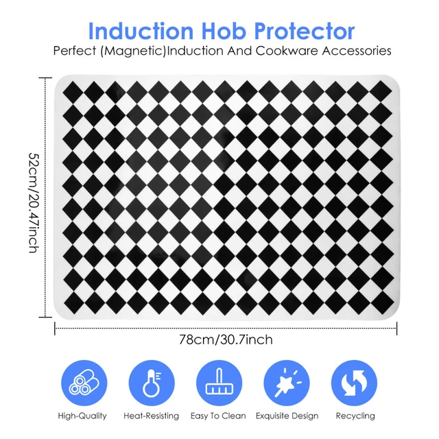 Large Induction Hob Protector Mat, 52x78cm Silicone Induction Protective  Cover- (Magnetic) Cooktop Scratch Protector for - AliExpress