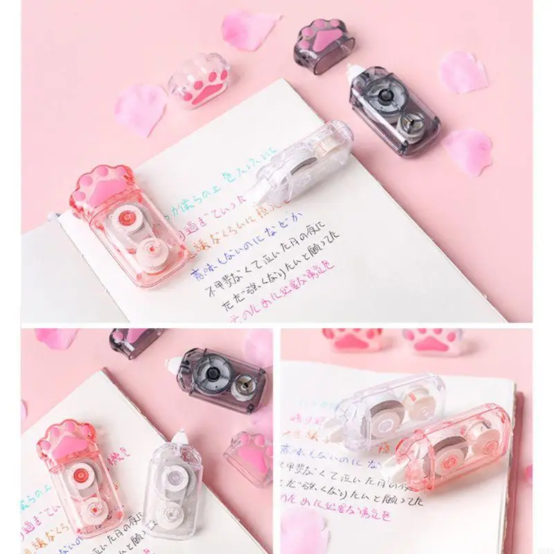 A9BD Cat Paw Correction Tape Stationery Corrector Student Altered Tapes