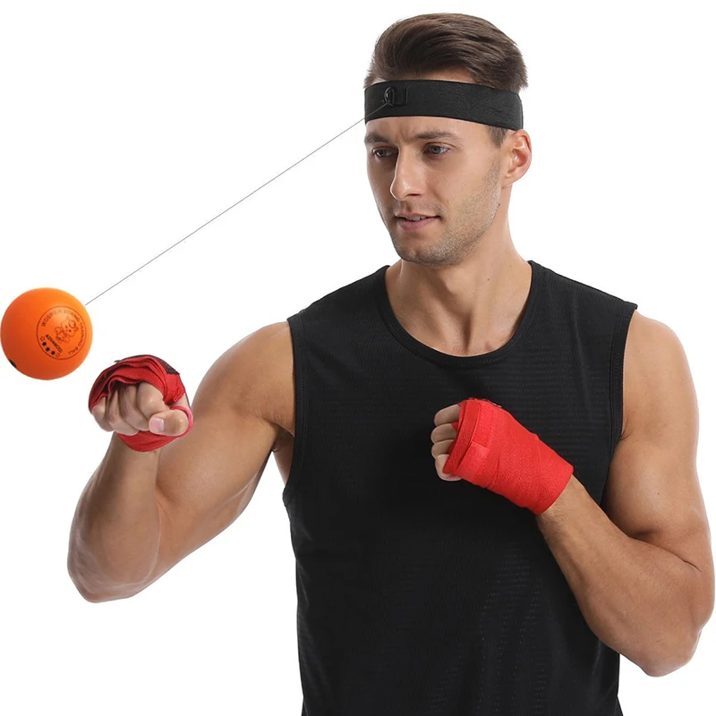 New Boxing Speed Ball Head-mounted PU Punch Ball MMA Sanda Training Hand Eye Reaction Gym Sandbag Muay Thai Boxeo Soft
