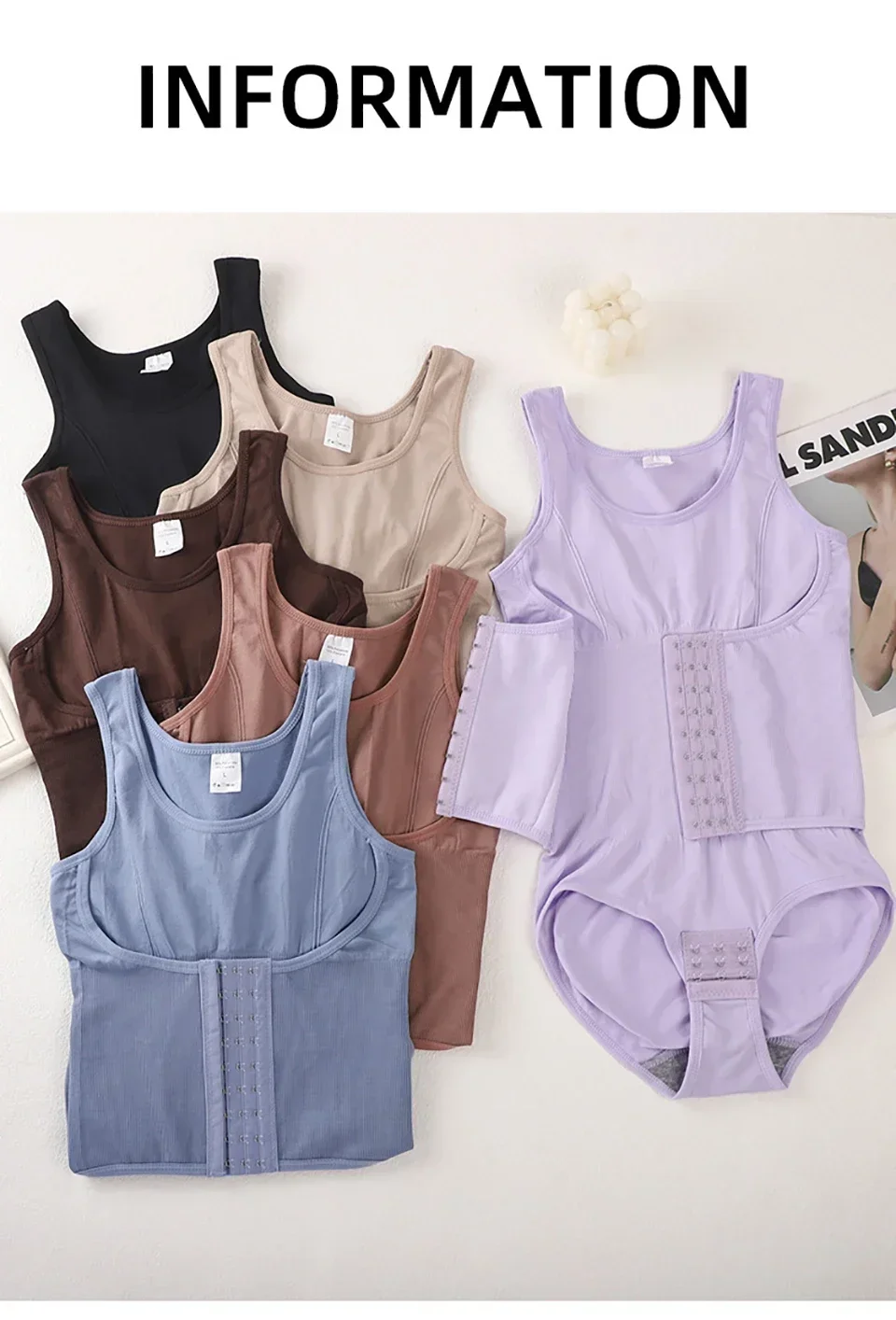 Bodysuit sculptant avec fermeture éclair et gainage ventre_voghion.com