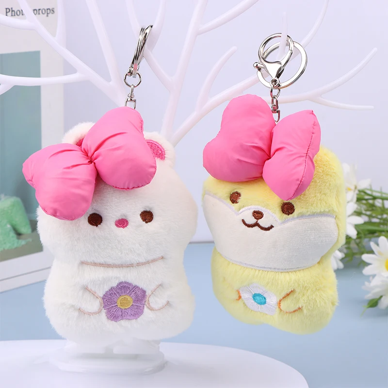 

Милый галстук-бабочка, кролик, плюшевая игрушка, мультяшный щенок, динозавр, свинка, подвеска, брелок, мягкая кукла, брелок, рюкзак, сумка, брелок, декоративная игрушка