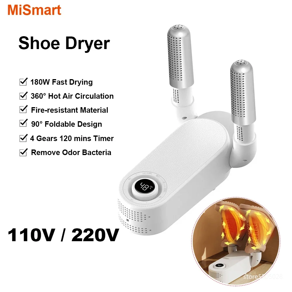 110V/220V Electric Shoe Dryers Portable Shoes Dryer Boots Warmer Foldable Timer Shoe Deodorizer Drying Machine Home Appliances 2