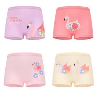 1/4/8/12 pièces enfants filles culottes ensembles coton joli mignon dessin animé licorne imprimer enfant sous-vêtements pour fille enfant Boxer respirant 6