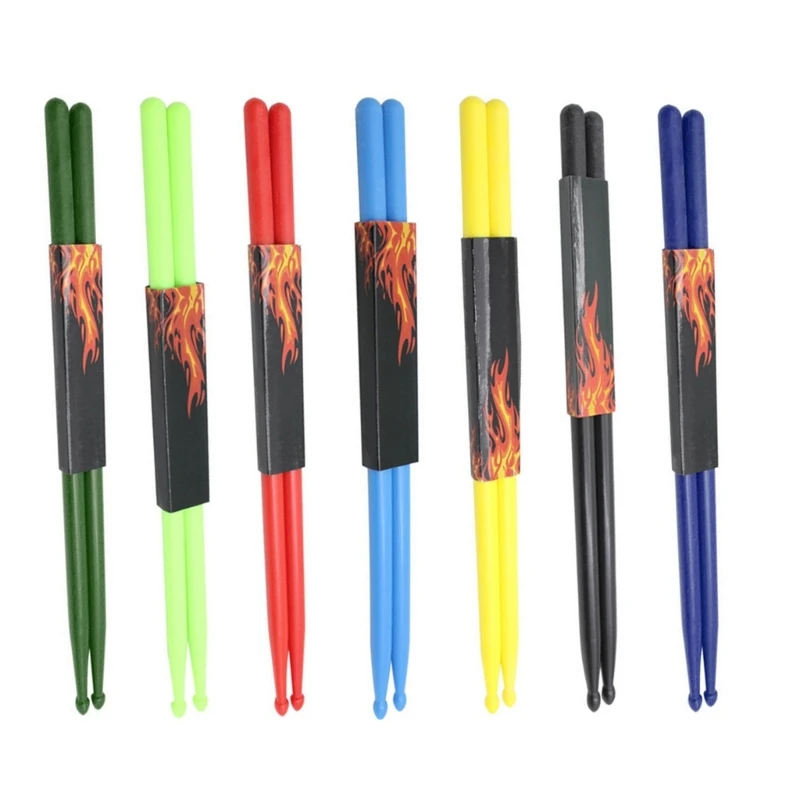 1 Pair Drum 5B Drumsticks Nylon Plastic Drumsticks Solid Drum