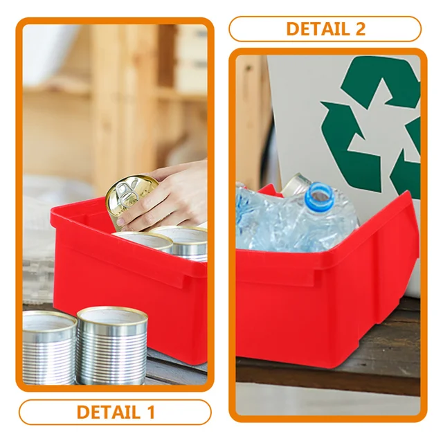 Stackable Storage Containers Industrial Tote Bin PP Storage Box Heavy Duty  Storage Bins for Garage Shoes Clothes Toys Shelf - AliExpress