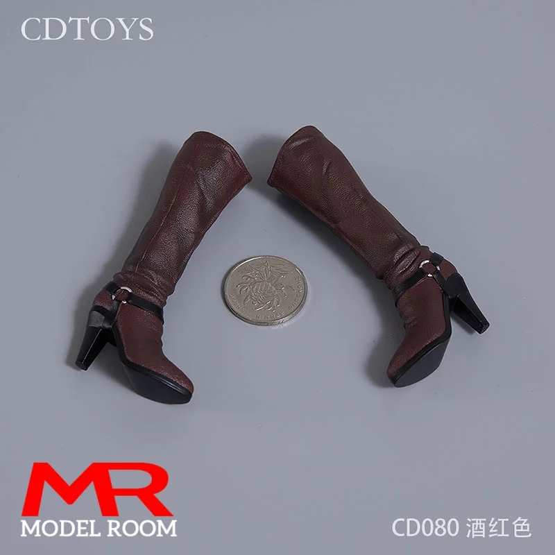 cdtoys CD080 1/6 Skala Weibliche Lange Stiefel Hohl Schuhe Modell Fit 12'' Weibliche Soldat Action Figur Körper Puppen – Detail 6