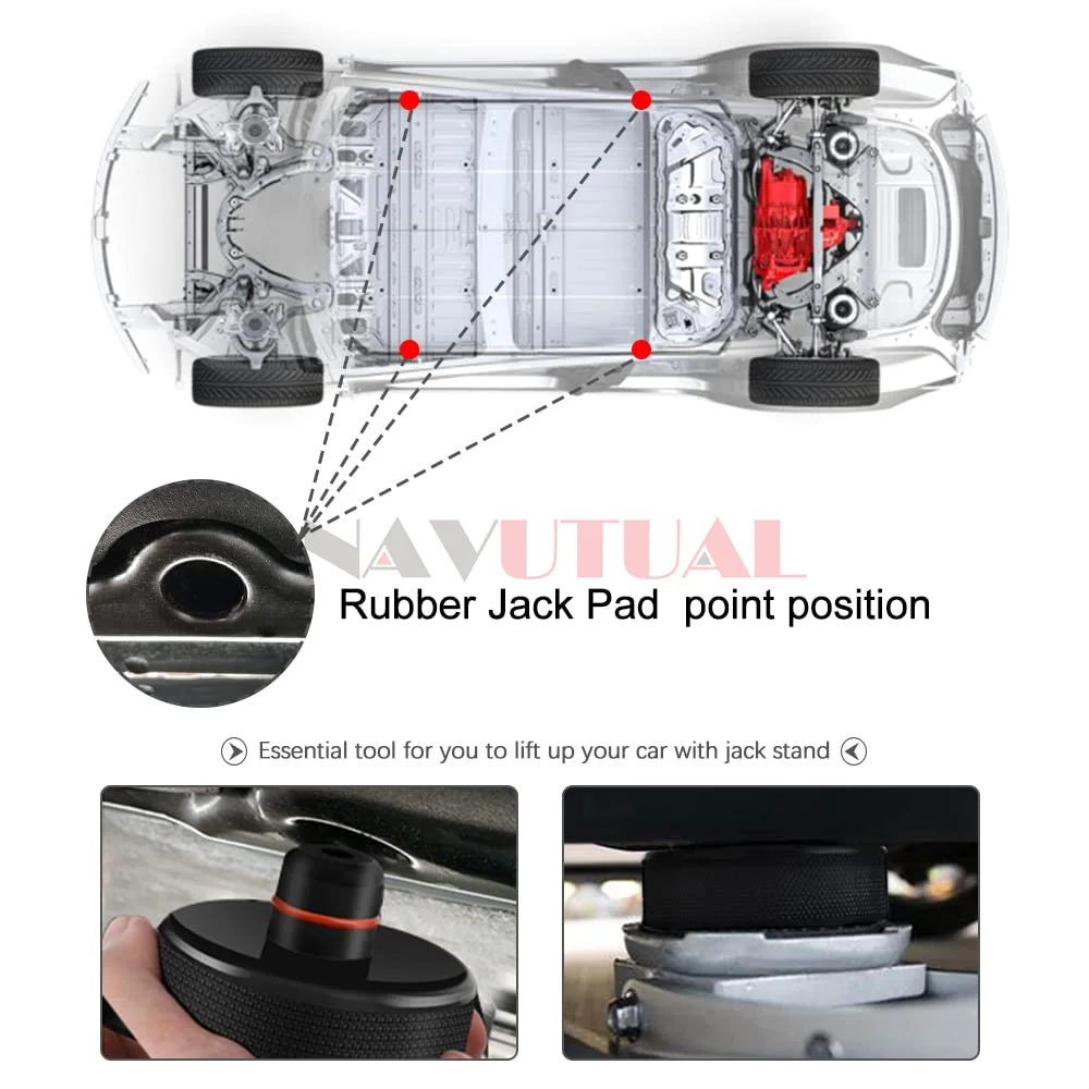 Рисунок 3 - Для Tesla Jack Pads - 4 шт. со встроенной планкой