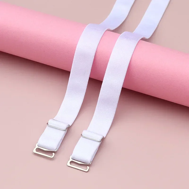 Bra Straps Invisible Bra Straps Shoulder Straps of Bra Accessories Adjustable High Elastic Strap with Metal Adjustment Buckle Underwear Replacement Bra Straps