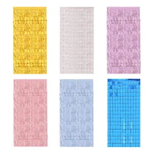 

Birthday Party Decorations Glitter Curtain Length Shimmer Wall Backdrop Wedding Decoration Backdrops Curtain Sequin Wall Drapes