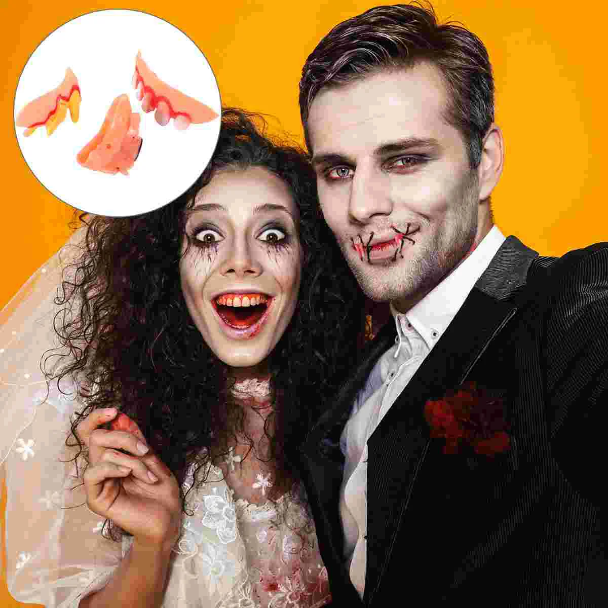 

20pcs Halloween Fake Teeth Artificial Zombies Teeth Props Denture Model for Party Masquerade Costume (Mixed Style)