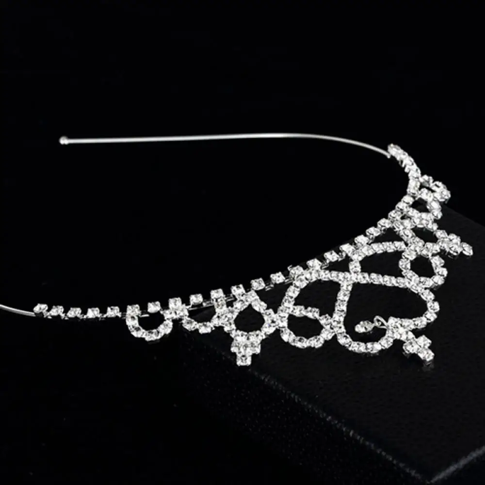 Silver Alloy Crystal Hairband for Kids