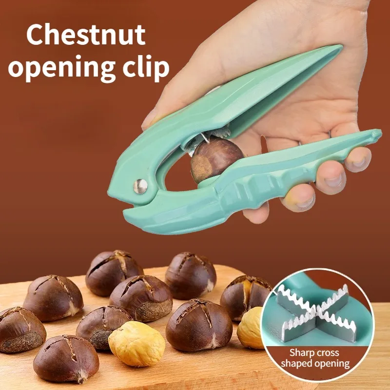 Nut Sheller Nut Cracker Chestnut Peeler Chestnut Cracker Universal Nut Opener Clip Cross Sawtooth Knife Size