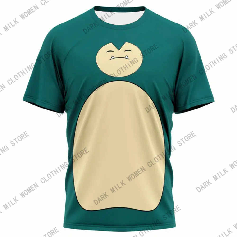New Arrivals Pokémon Womens T-Shirts Tops Pokemon 3d Print T Shirt Trendy Summer Casual Short Sleeve Pikachu Cute Clothing Tees 3
