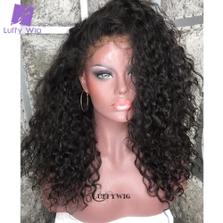 Hd Curly Lace Front Wig 13x6 Human Hair Glueless 360 Lace Frontal Wig Curly Human Hair Wigs Pre Plucked Ponytail Remy Brazilian