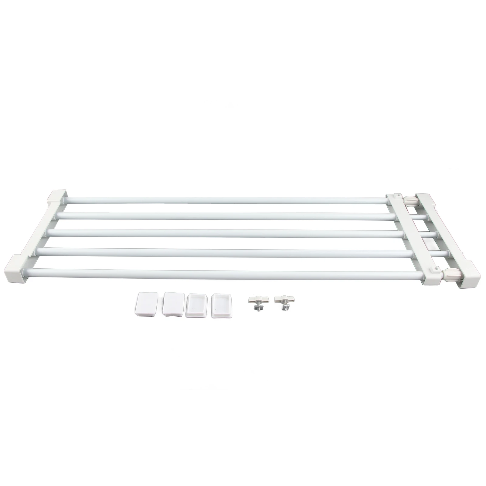 Adjustable Telescopic Storage Rack Cupboard Wardrobe Closet Divider Partition Shelf