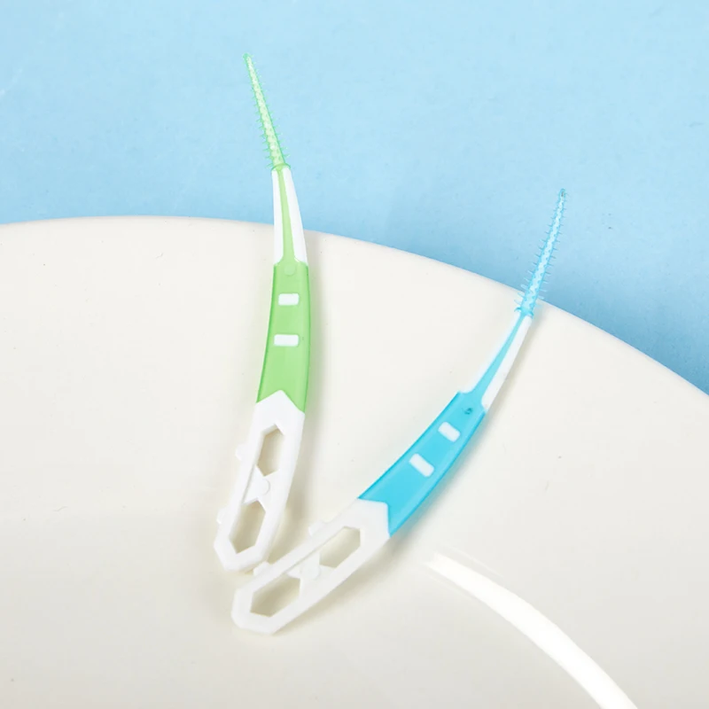 1 Box Interdental Silicone Brushes Teeth Stick Tooth Picks Dental Cleaning Brush Teeth Care Dental floss