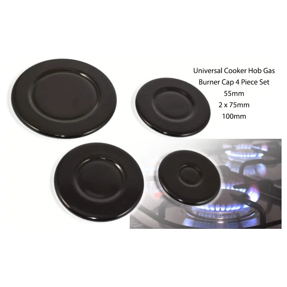 4Pc Herd Kochfeld Gas Brenner Kappe 55mm 75mm 100mm Für SABAF Zubehör Küche Kochgeschirr Werkzeuge gasherd Zubehör – Detail 29