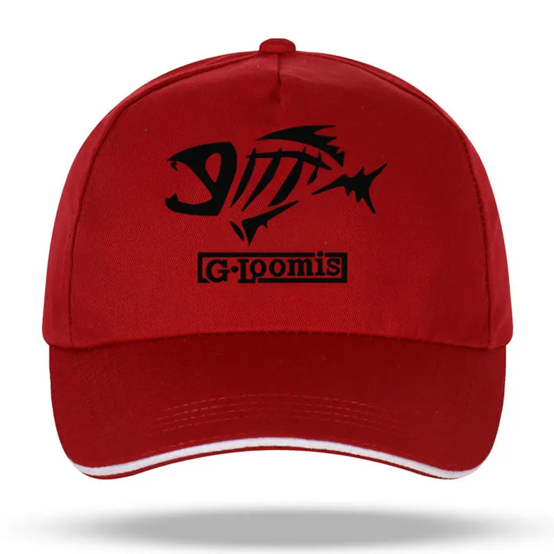new Man g.loomis outdoor fishing cap baseball cap solid outdoor breathable cotton fishing hat Velcro closure hat Trucker Caps