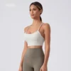 Lemon Sport Women's Yoga Bra Y-Back Gathering Shockproof Beauty Back Fitness Running Cycling Quick Drying Breathable Tank Top 4