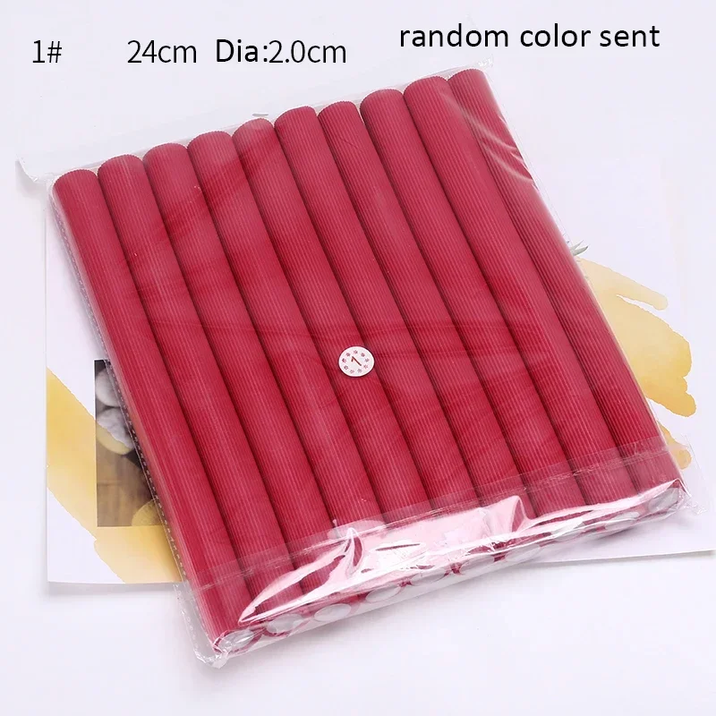 10-Pack Heatless Sponge Hair Curlers - Soft Foam Rollers for Effortless Styling