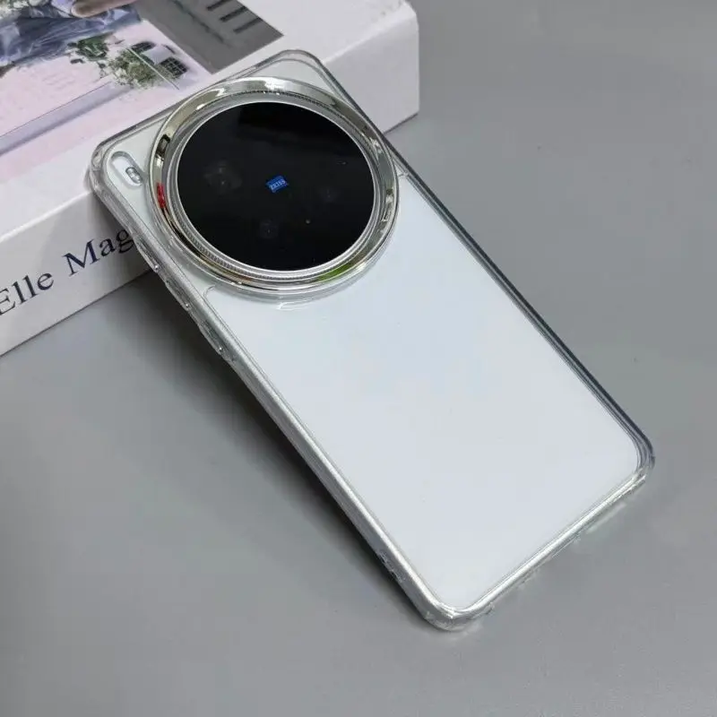 Magnetic Transparent TPU Soft Silicone Shockproof Bumper Phone Case