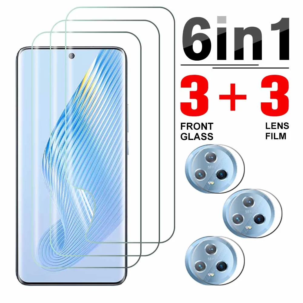 

6 в 1, Гидрогелевая мягкая пленка для Honor Magic5, 5G, защита объектива камеры, Honar Magic5 Magic 5, HonorMagic5, 5g 6,73 дюйма, защитная пленка