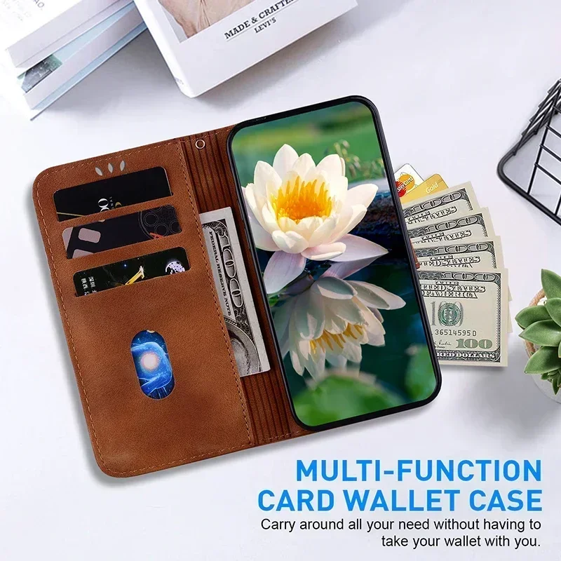 Fashion Leather Flip Phone Case - Stylish Protective Cover