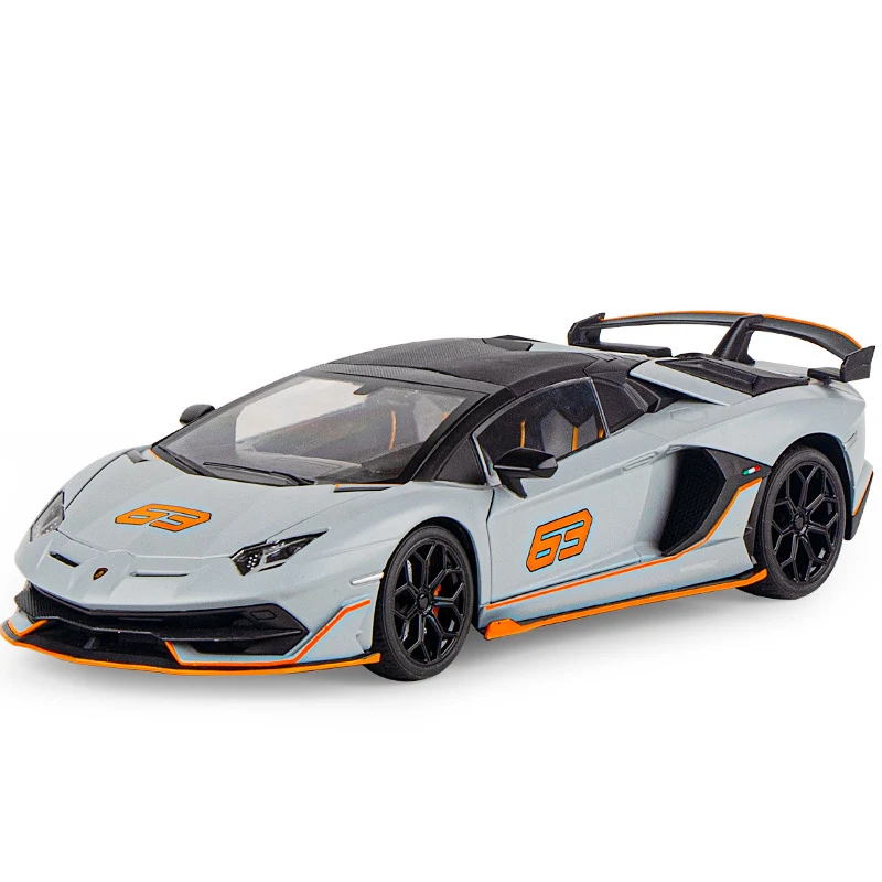 1/18 アベンタドール SVJ 63 合金レーシングカーモデルダイキャスト