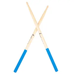 Premium Maple Drumsticks - Professional Wooden Percussion Accessories in 5 Vibrant Colors (Blue)