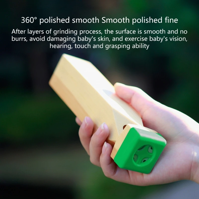 Wooden Train Whistle Children Sound Toy Train Flute Whistle Kids Orff Musical Instrument Toy Party Noisemaker Durable