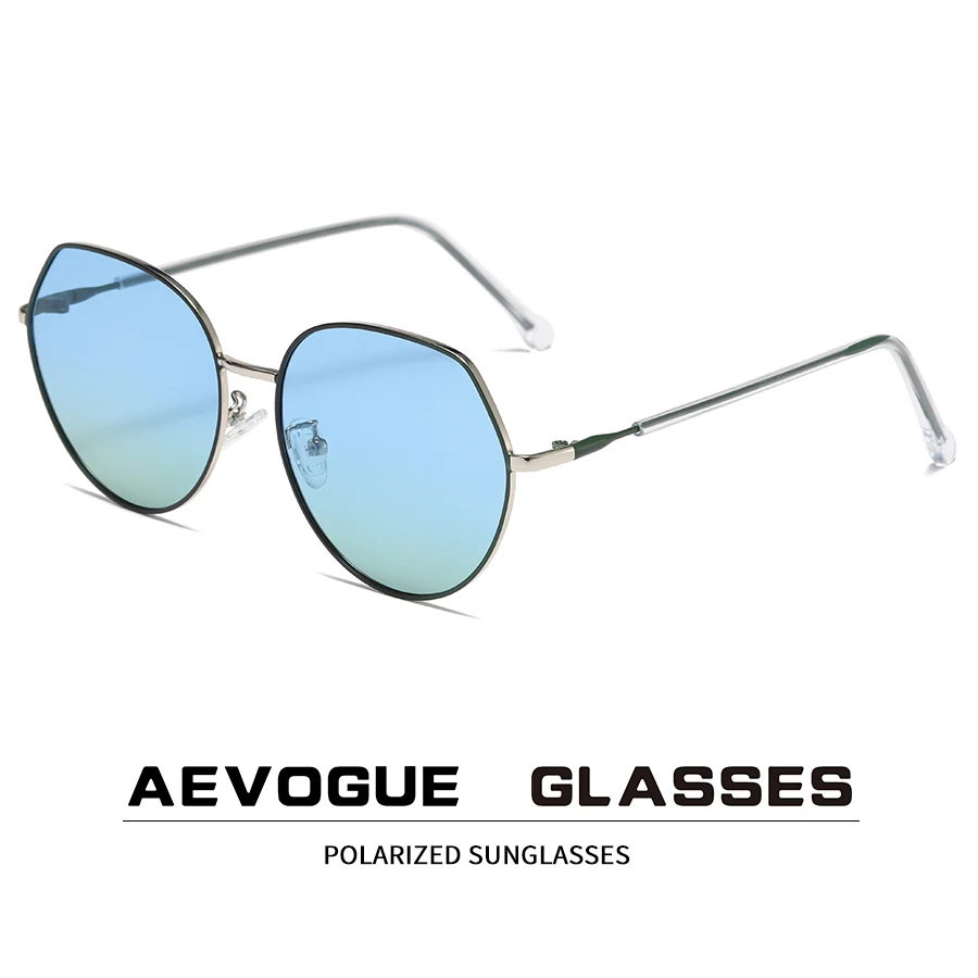 

AEVOGUE Polarized Sunglasses Accessories Women Outdoor Fashion Glasses Men Eyewear Polygon Unisex UV400 Metal AE1170