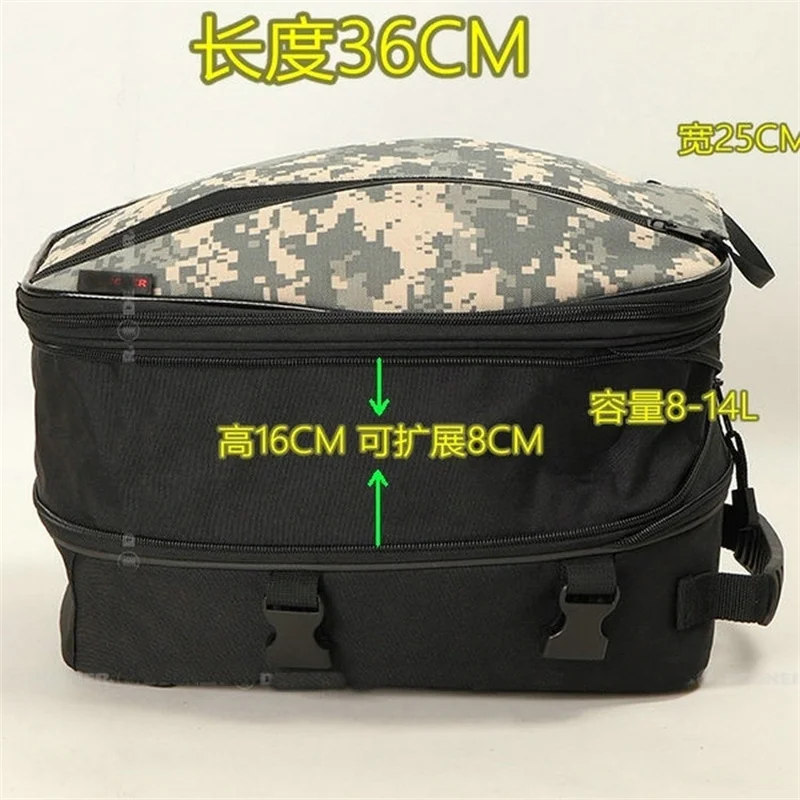 BIKE GP Motorcycle Tail Bag Multifunction Luggage Rear Seat Bag High Capacity Helmet One-Shoulder Backpack Motobike Accessories
