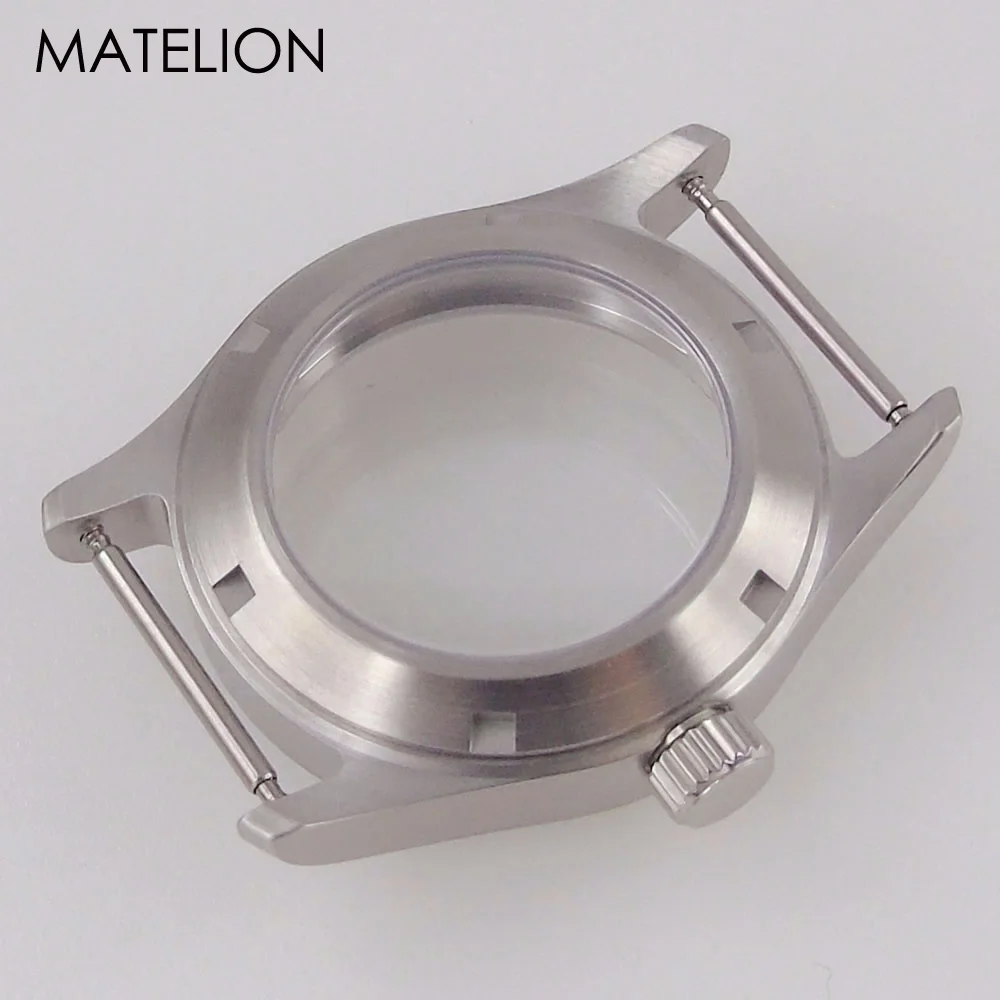 Vintage Titanium & Steel Pilot Watch Case with Sapphire Glass - Waterproof Edition