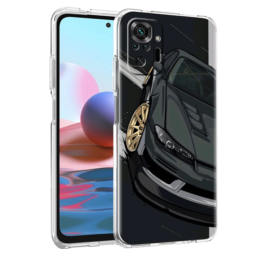 JDM Sports Cars Design Clear Phone Case