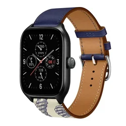 Elegant Leather Watch Band - Premium 20mm/22mm Strap - 20mm watch band (12 Inky Blue Marl)