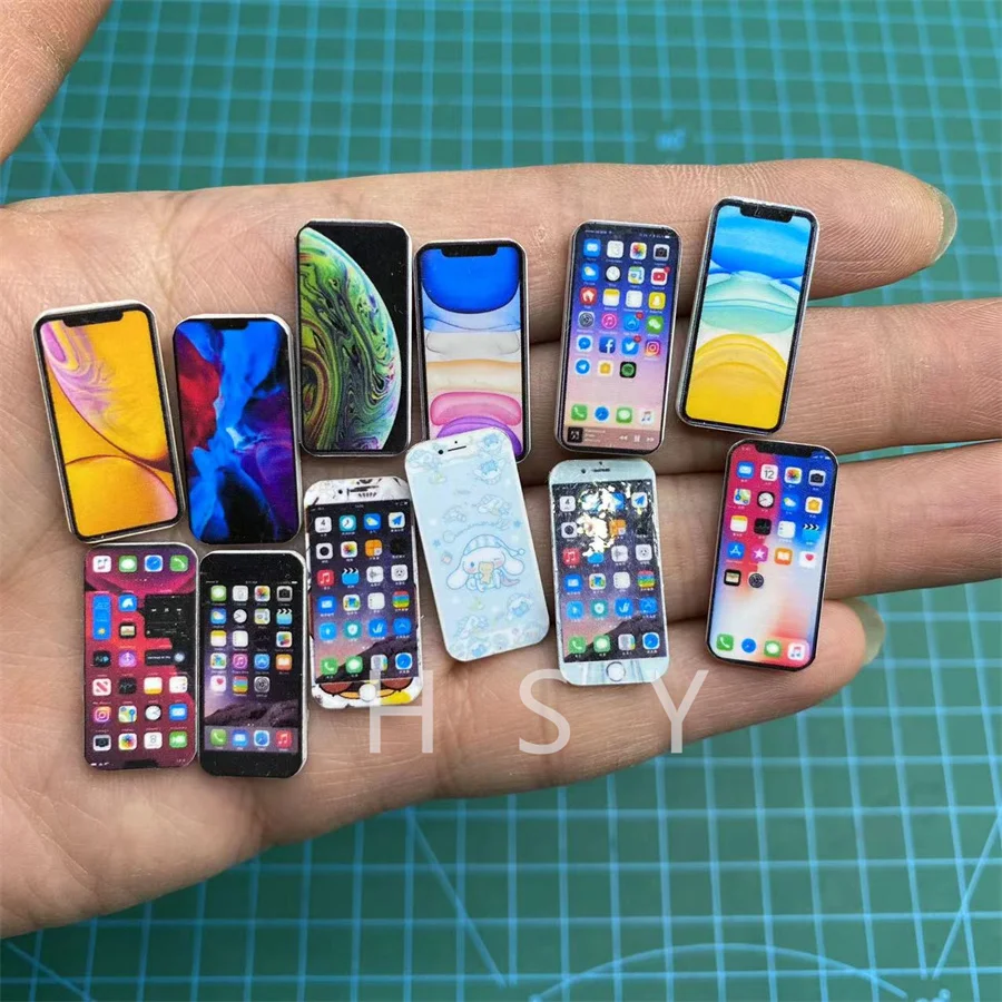 Original Multi-style Food Play 1:12 Doll House Accessories Miniature Mini  Acrylic Small Mobile Phone Model Play House Toys - Action Figures -  AliExpress